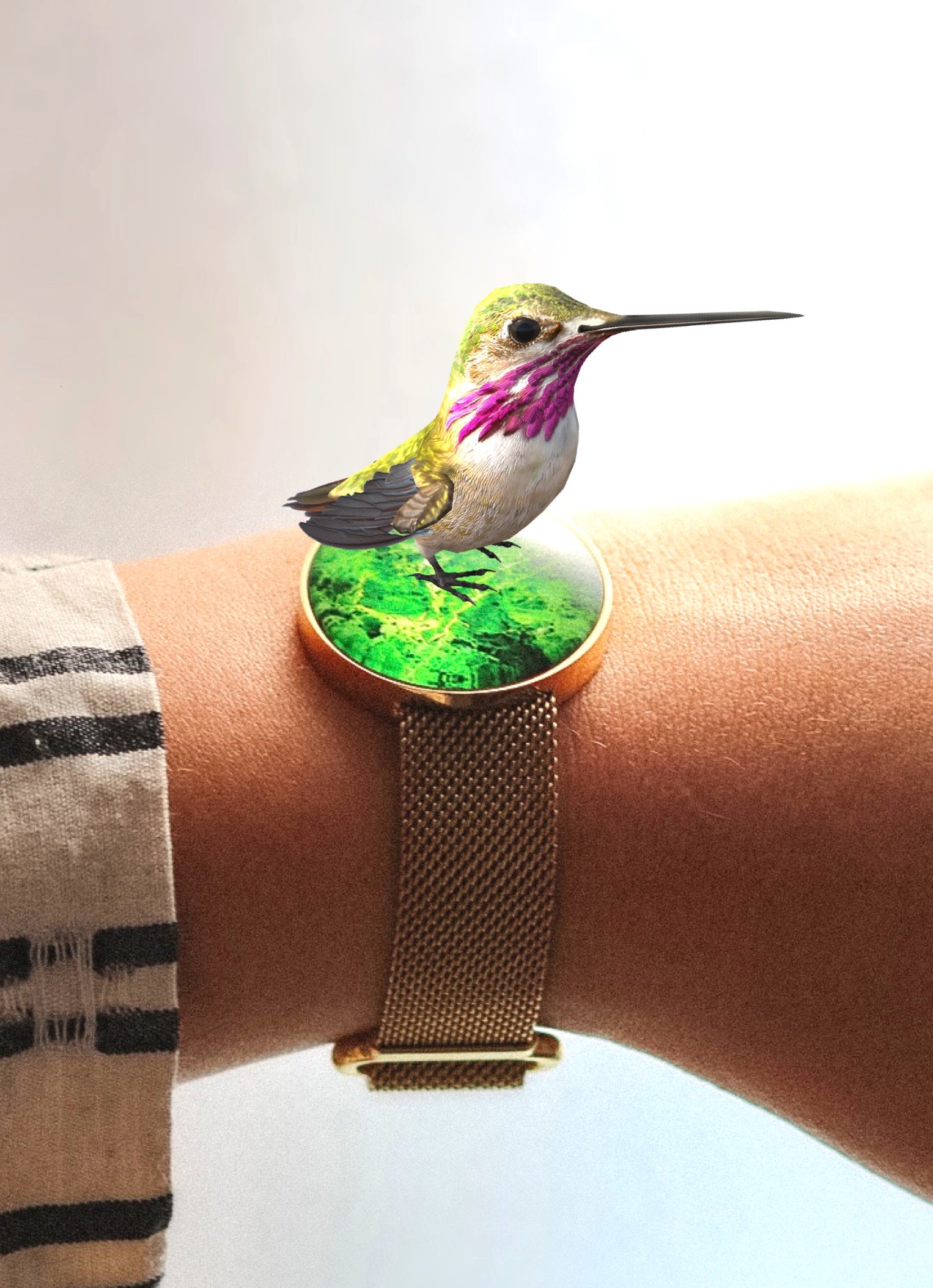 14k Gold Mesh Magnetic Augmented Reality Bracelet – Gem Joy
