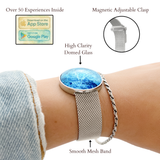 Moonlit Mesh Bracelet — White Gold