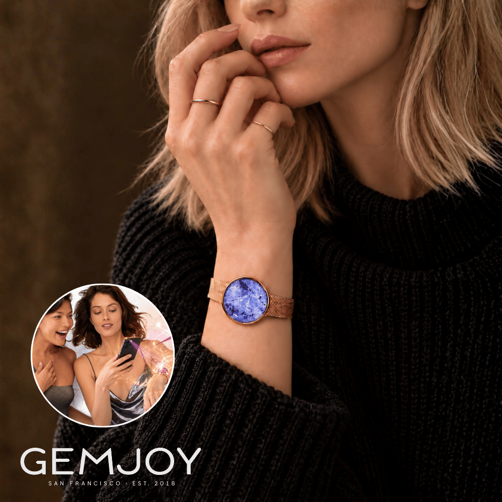 Moonlit Mesh Bracelet  - Rose Gold