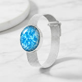 Moonlit Mesh Bracelet — White Gold