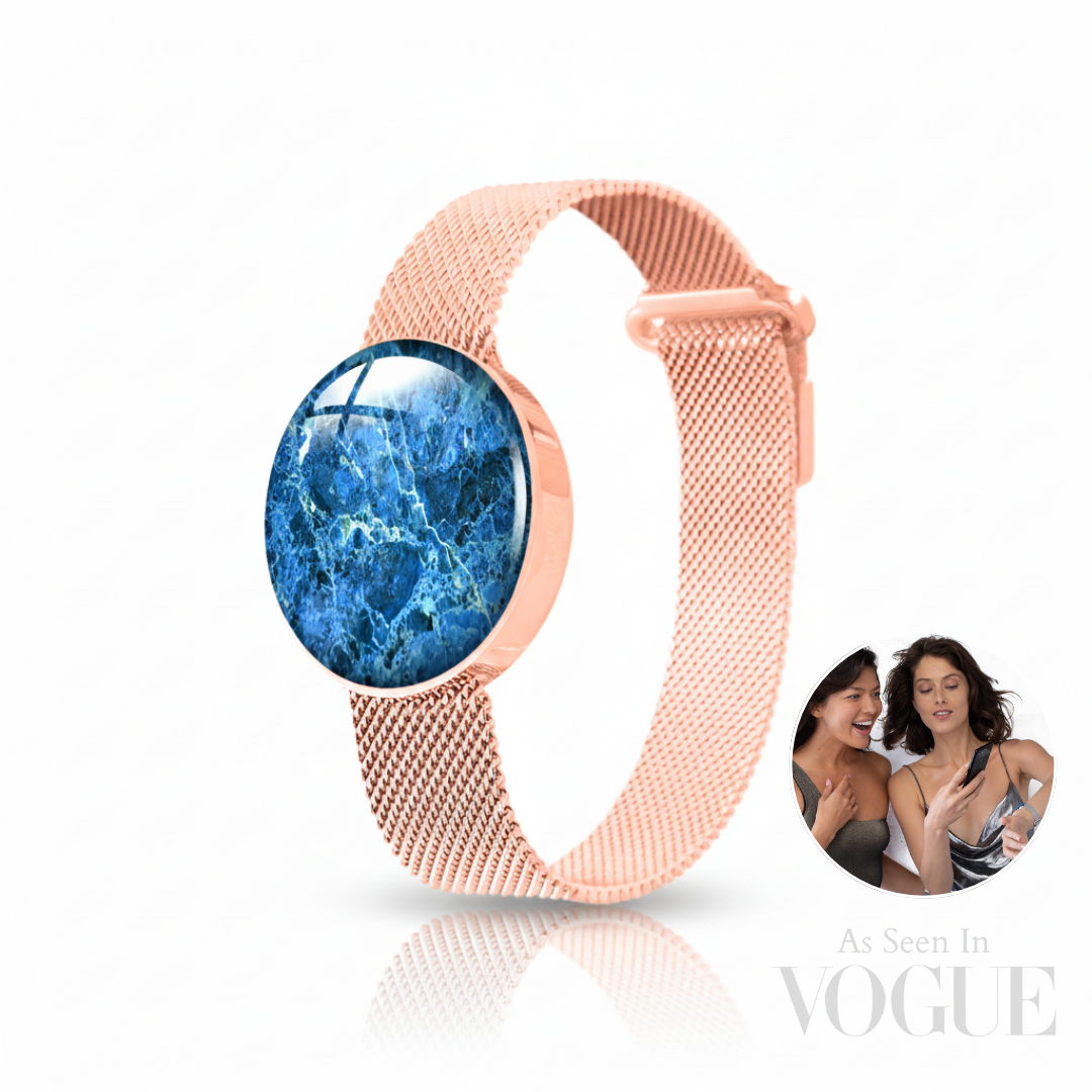 Moonlit Mesh Bracelet  - Rose Gold