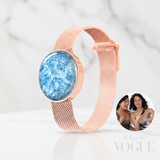 Moonlit Mesh Bracelet  - Rose Gold
